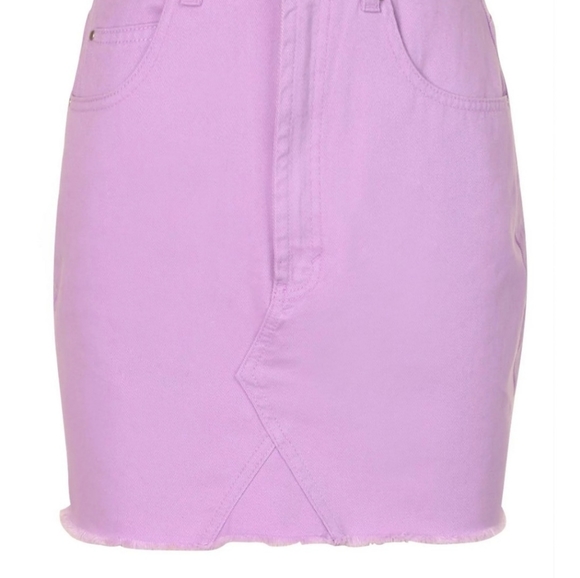 Purple Distressed Demin Skirt ๐ - Picture 3 of 6